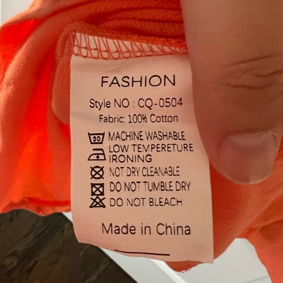 Orange Summer Sleeveless Mini Dress Casual Loose V Neck Sundress with Pockets - Picture 5 of 6